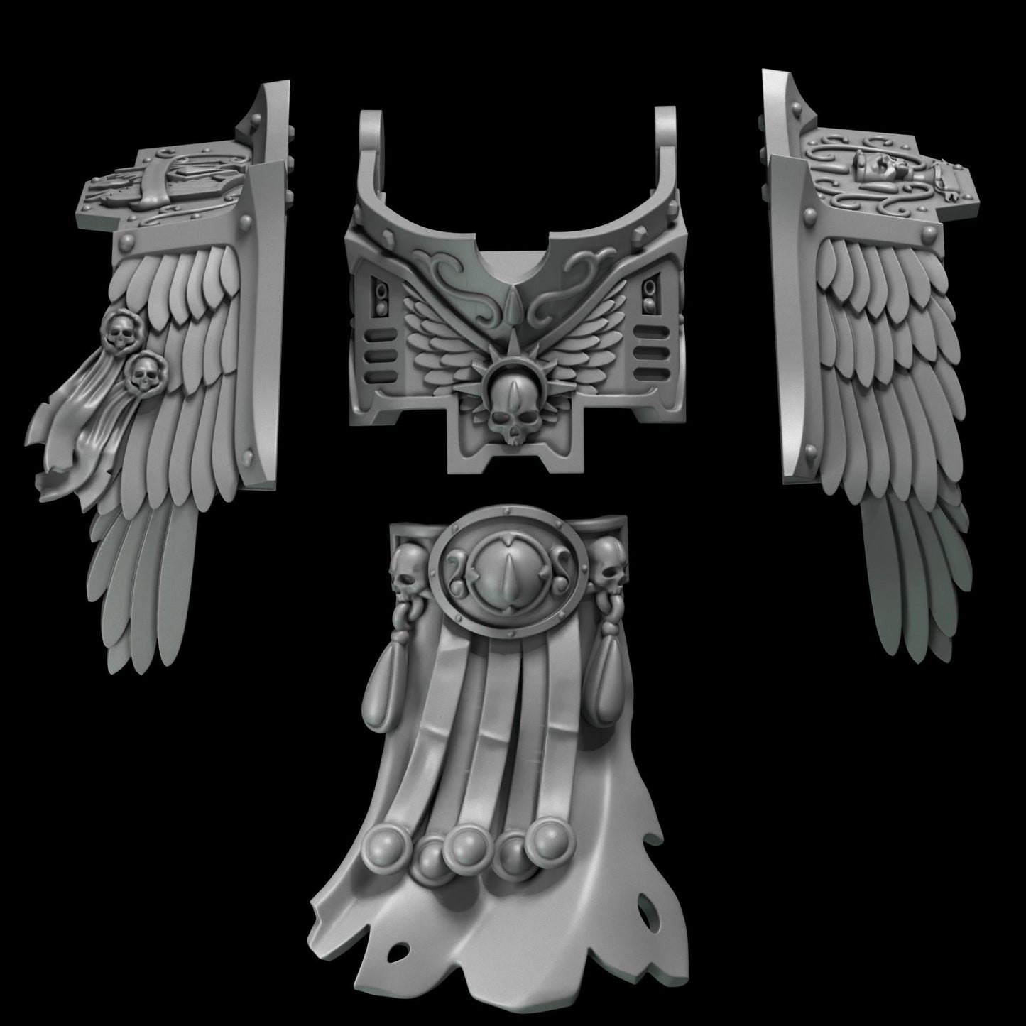 3d Printed Crimson Lords Ancient Armor Upgrade Kit by Greytide Studio