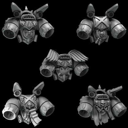 3d Printed Crimson Lords Jetpack Set #2  by Greytide Studio