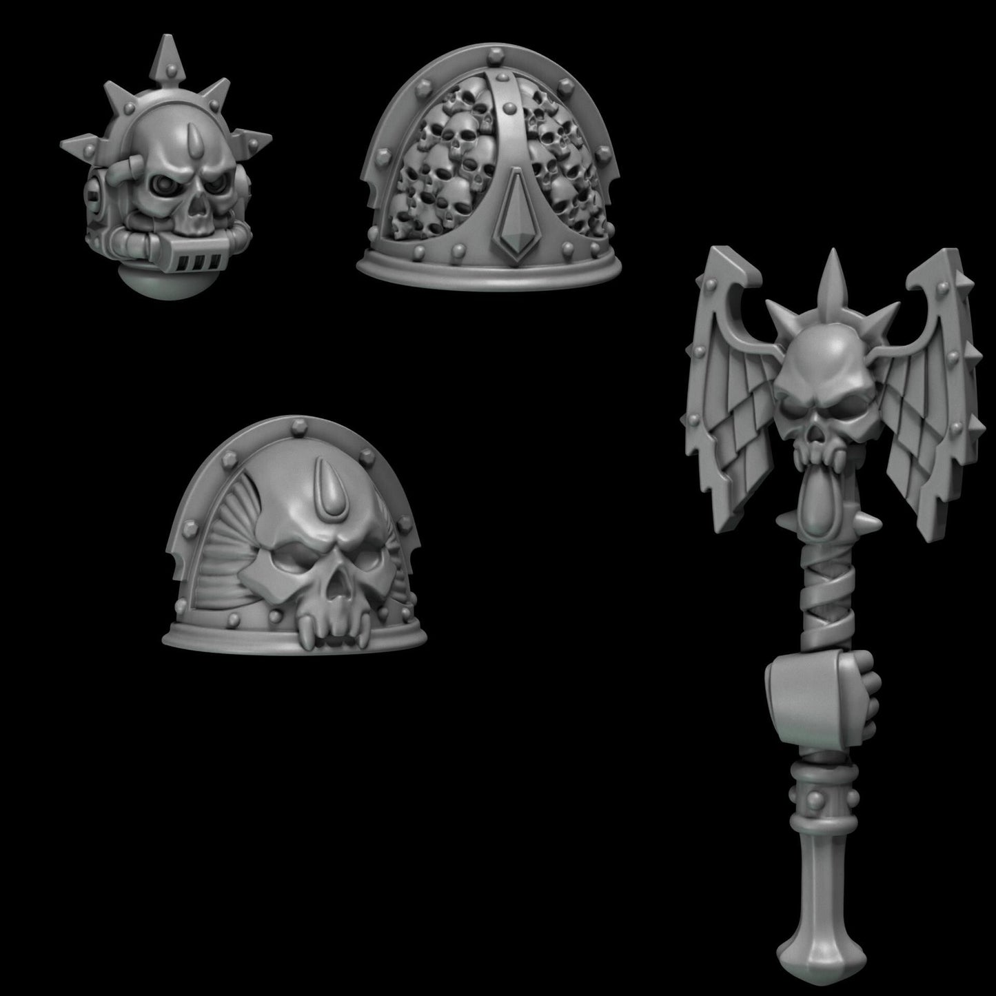 3d Printed Crimson Lords Battle Priest Upgrade Kit by Greytide Studio