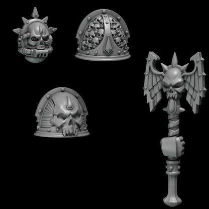 3d Printed Crimson Lords Battle Priest Upgrade Kit by Greytide Studio