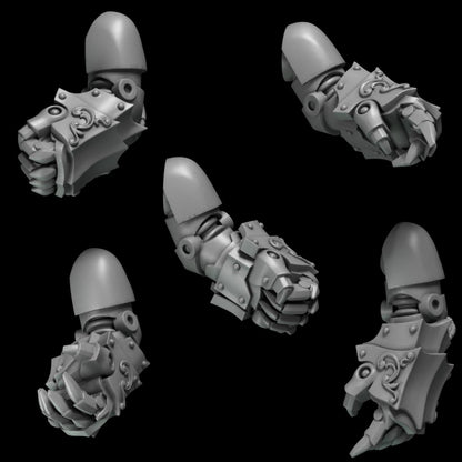 3d Printed Crimson Wings Fists x10 by Greytide Studio