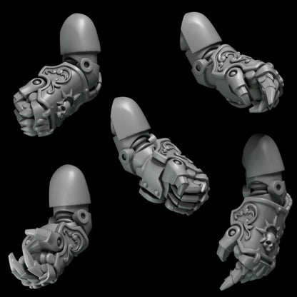 3d Printed Crimson Wings Fists x10 by Greytide Studio