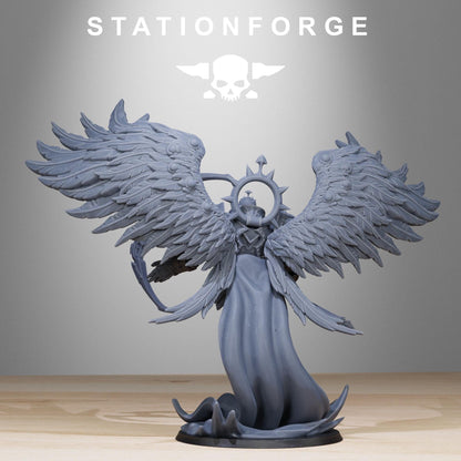 3D Printed Corrupted Archon Angel by StationForge Miniatures