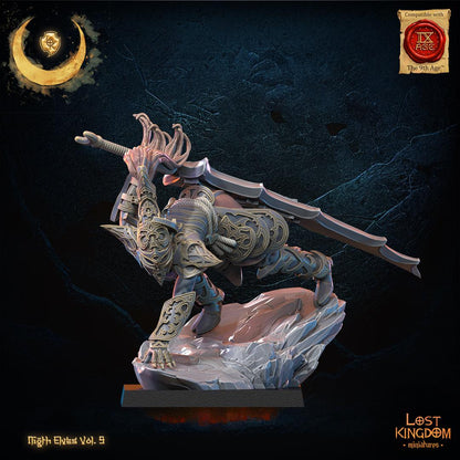 3D Printed Night Elf Ninja Hero by Lost Kingdom Miniatures