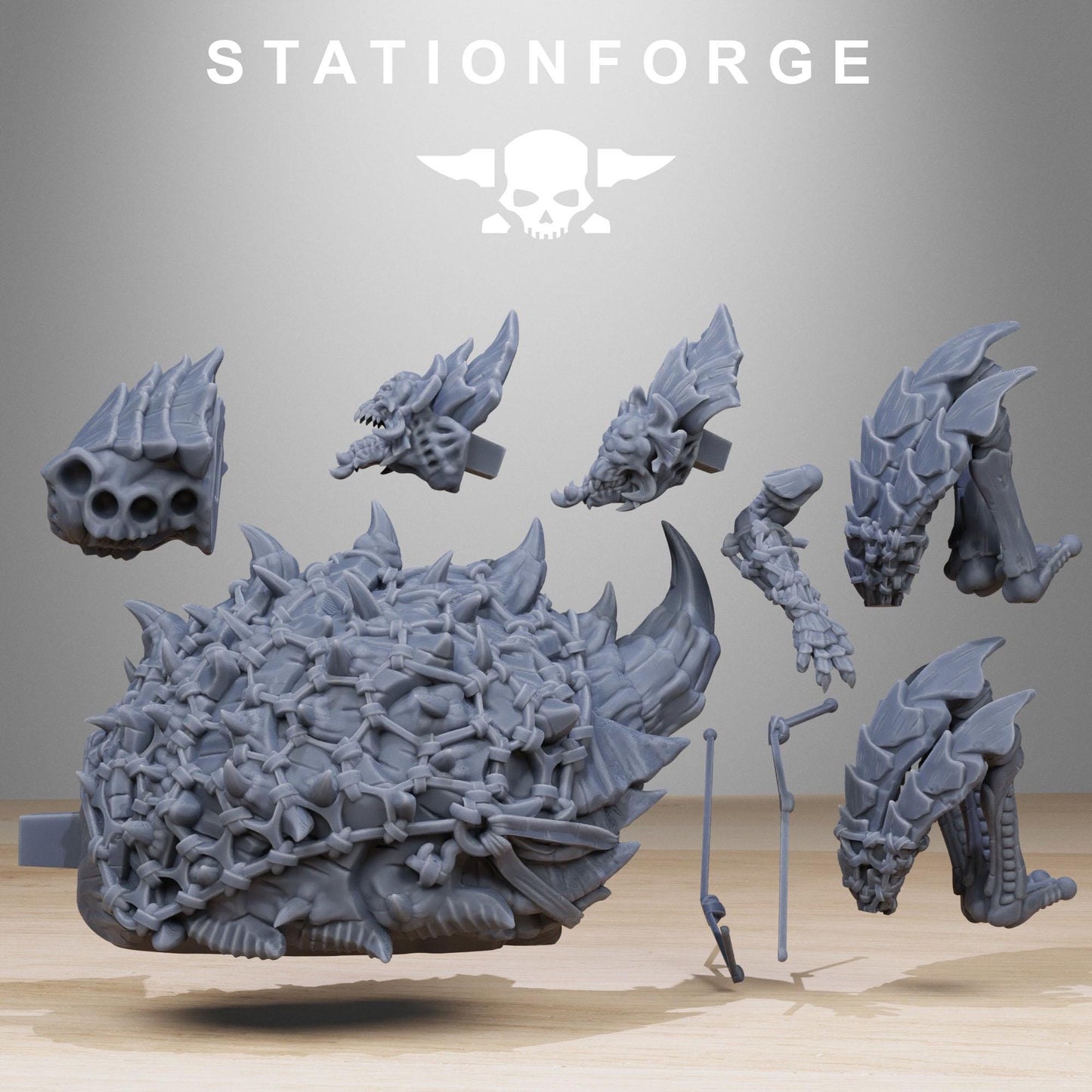 3D Printed Vaskar Xeno Hunters by StationForge Miniatures