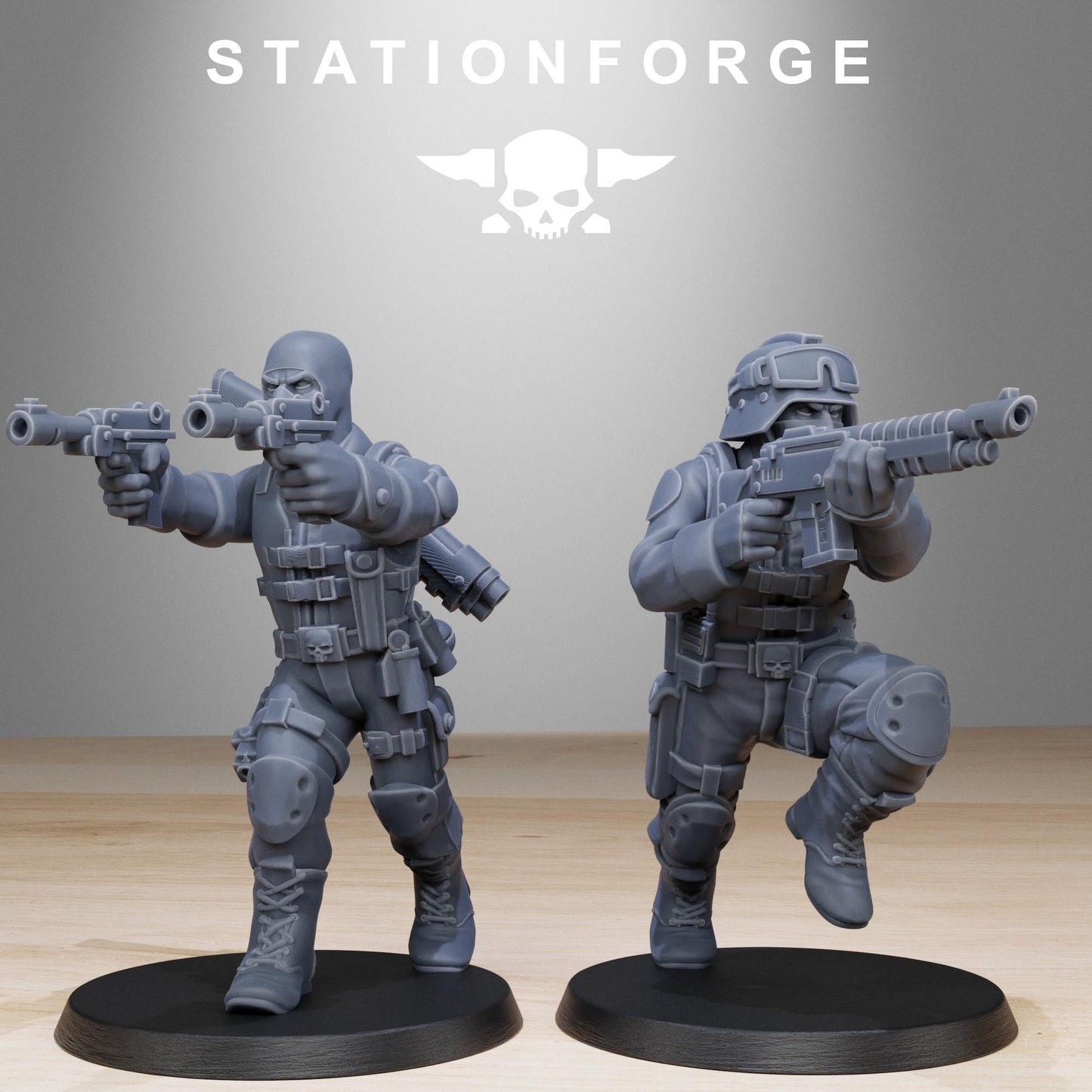 3D Printed GrimGuard Counter Terrorists by StationForge Miniatures