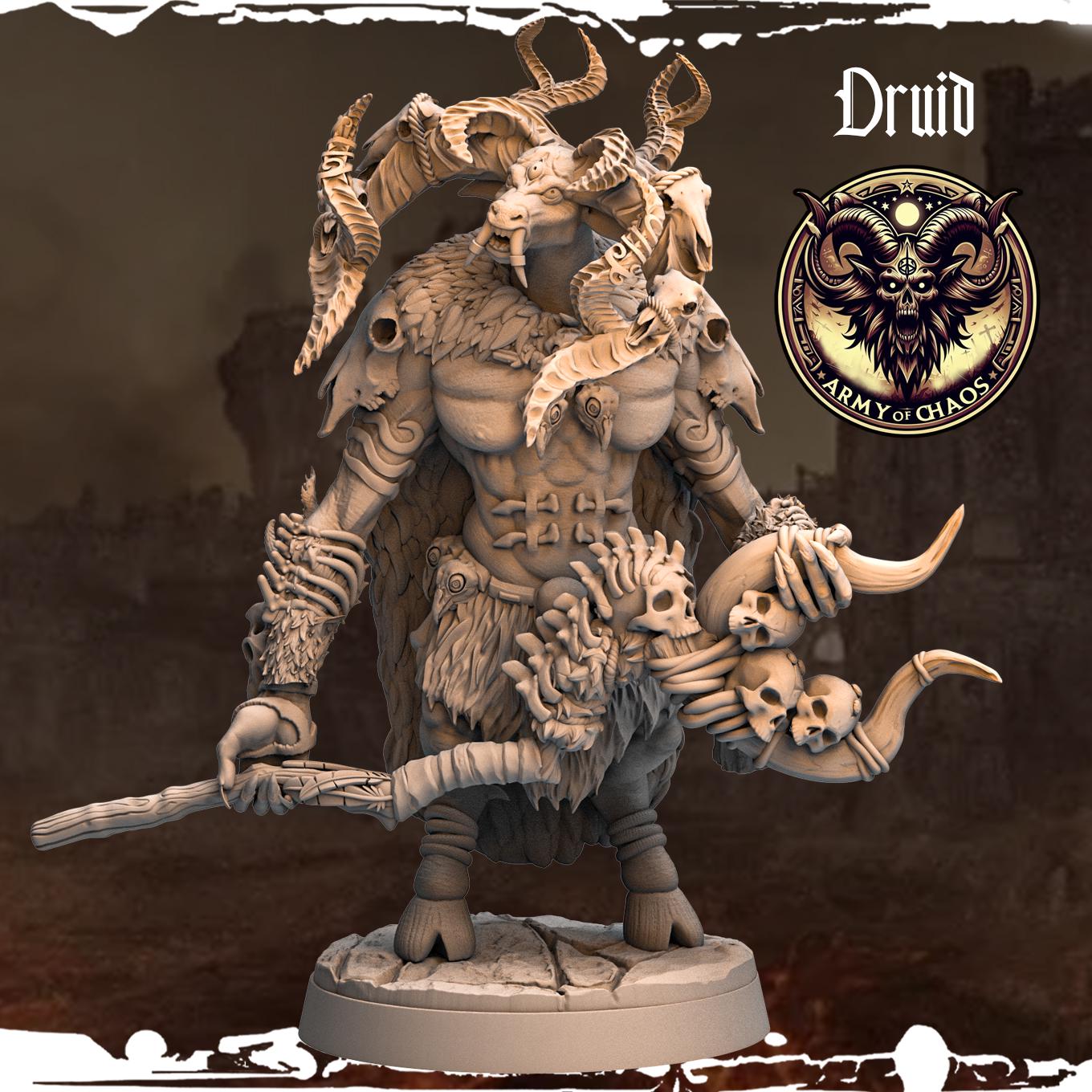 3D Printed Chaos Beast Druids by Monolith Arts