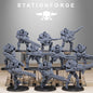 3D Printed Astronet Heavy Infantry x10 by StationForge Miniatures
