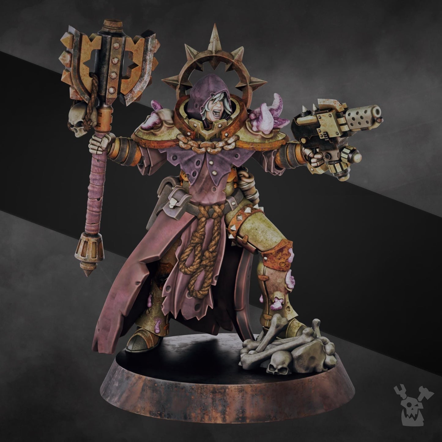 3d Printed Unholy Space Coven Heavy Sergeant DakkaDakka Miniatures