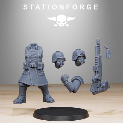 3D Printed GrimGuard Militants by StationForge Miniatures