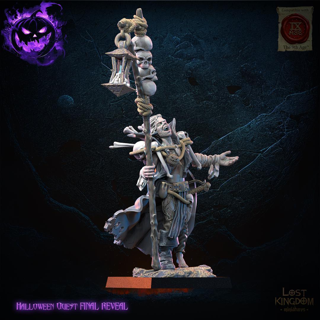 3D Printed Warlock and Daemon Familiar by Lost Kingdom Miniatures