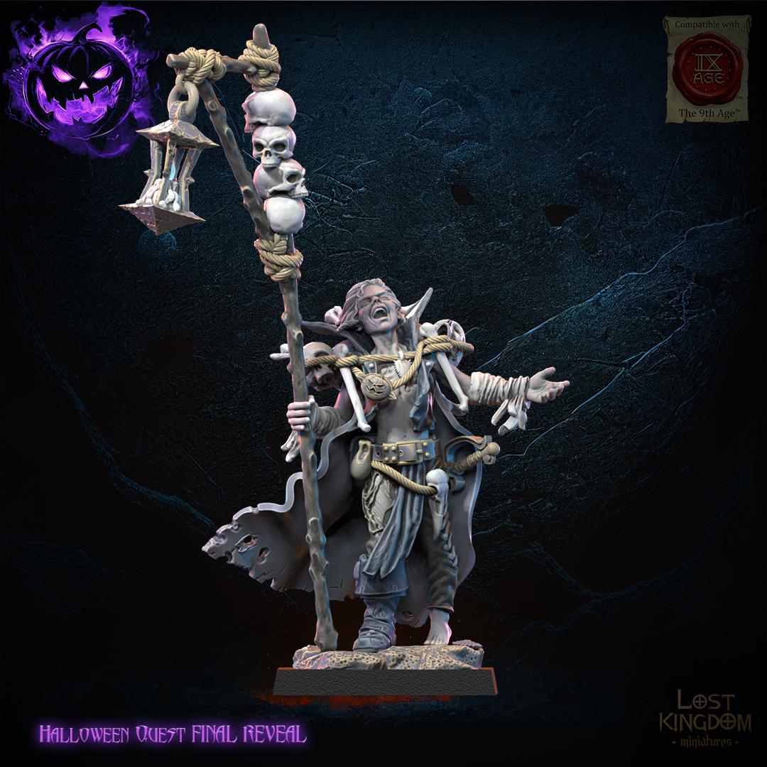 3D Printed Warlock and Daemon Familiar by Lost Kingdom Miniatures