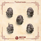 3d Printed Crimson Lords Tactical Heads x10 by Greytide Studio