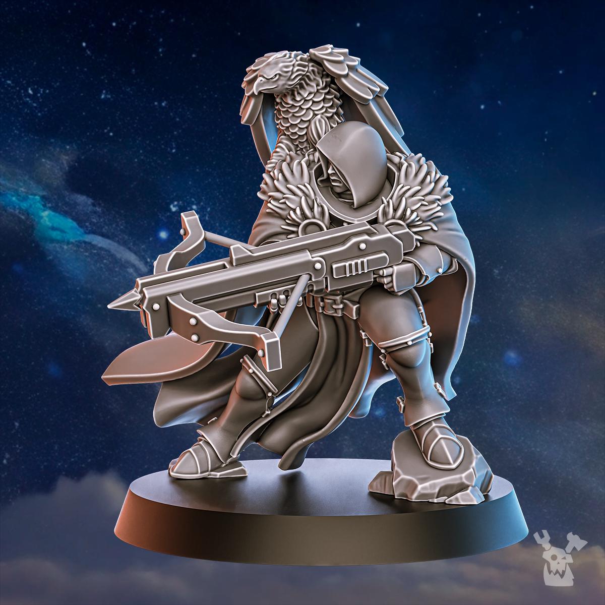 3d Printed Blackhide Tribe Archer by DakkaDakka Miniatures