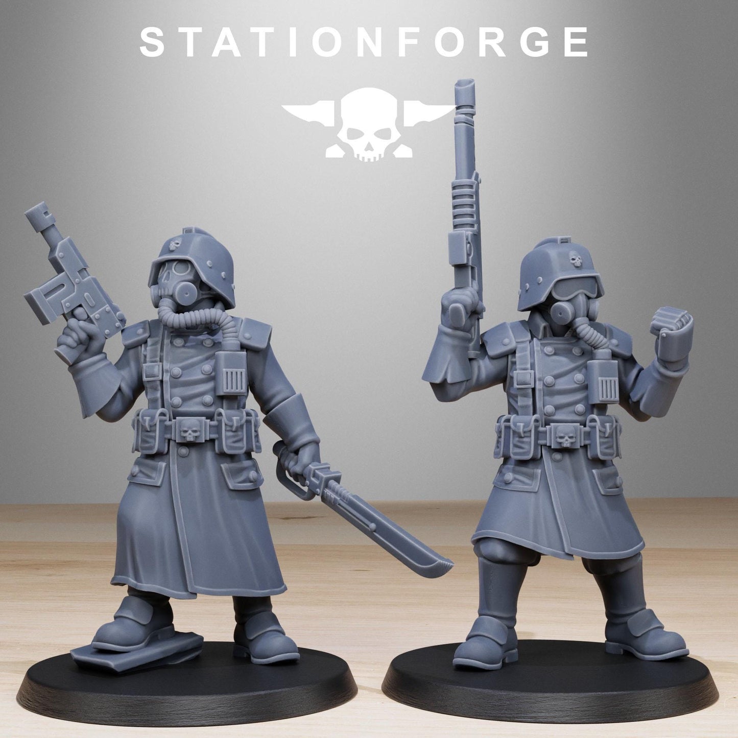 3D Printed GrimGuard Militants by StationForge Miniatures