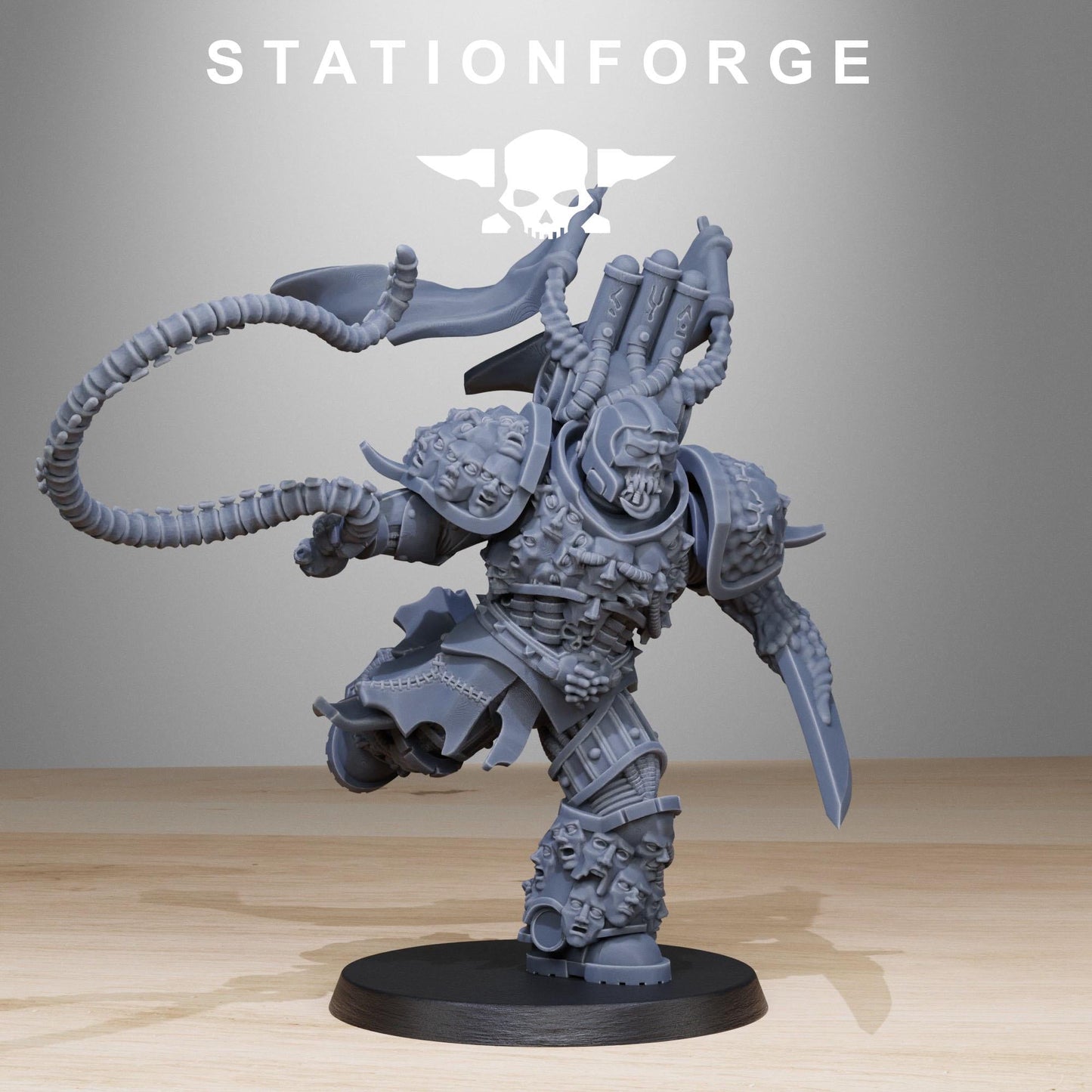 3D Printed Corrupted Socratis Punishers by StationForge Miniatures