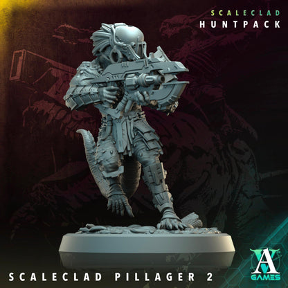 3D Printed Scaleclad Pillagers by Archvillain Games