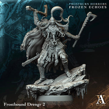3D Printed Frostbound Drengrs by Archvillain Games