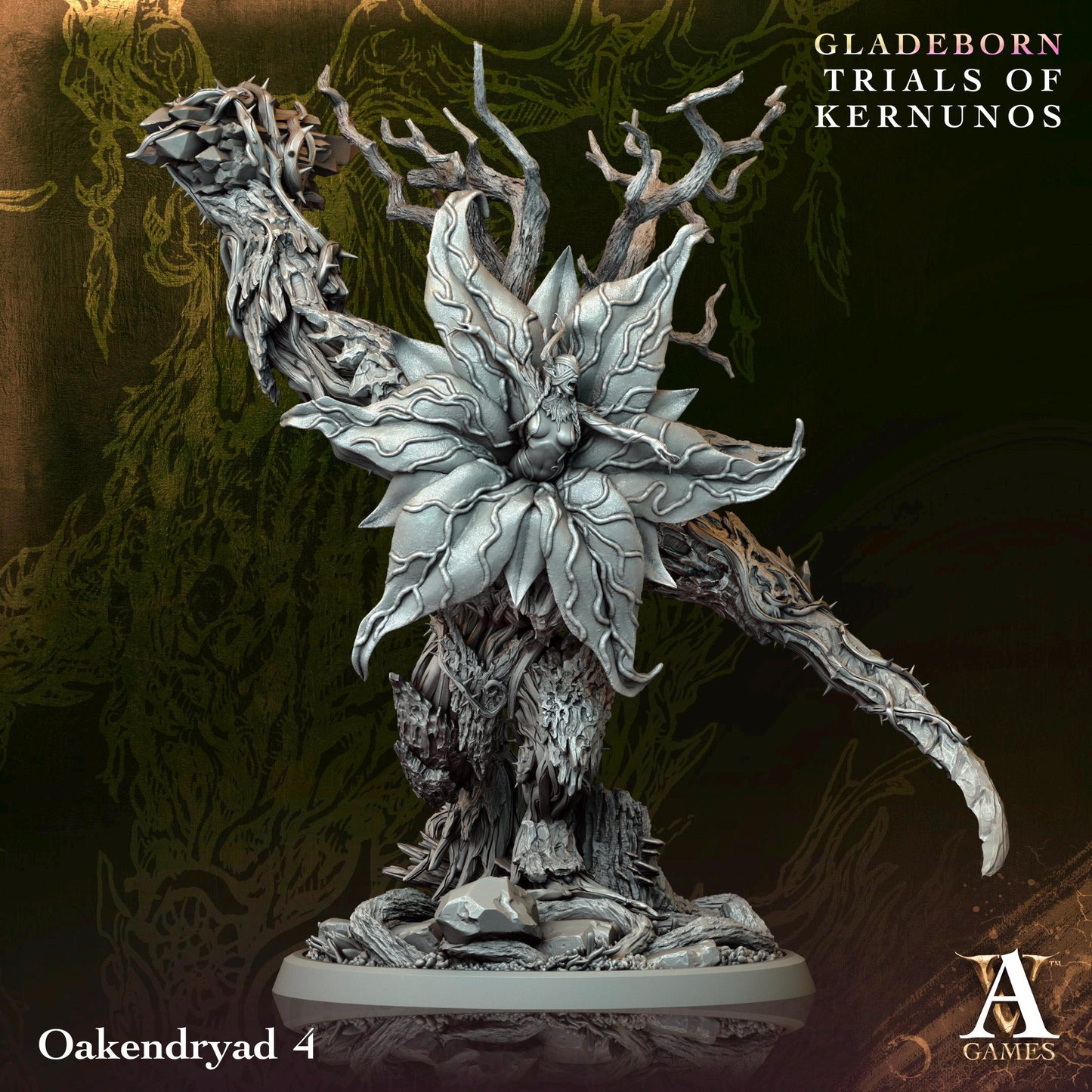 3D Printed Oakendryads by Archvillain Games