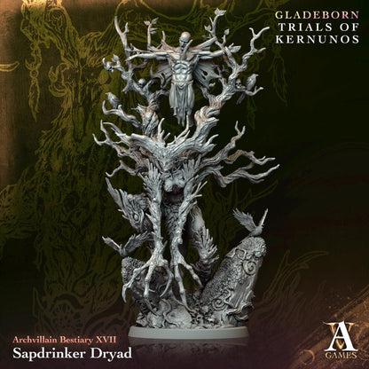 3D Printed Sapdrinker Dryad by Archvillain Games