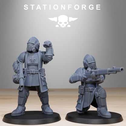 3D Printed Royal Guard Patrol x10 by StationForge Miniatures