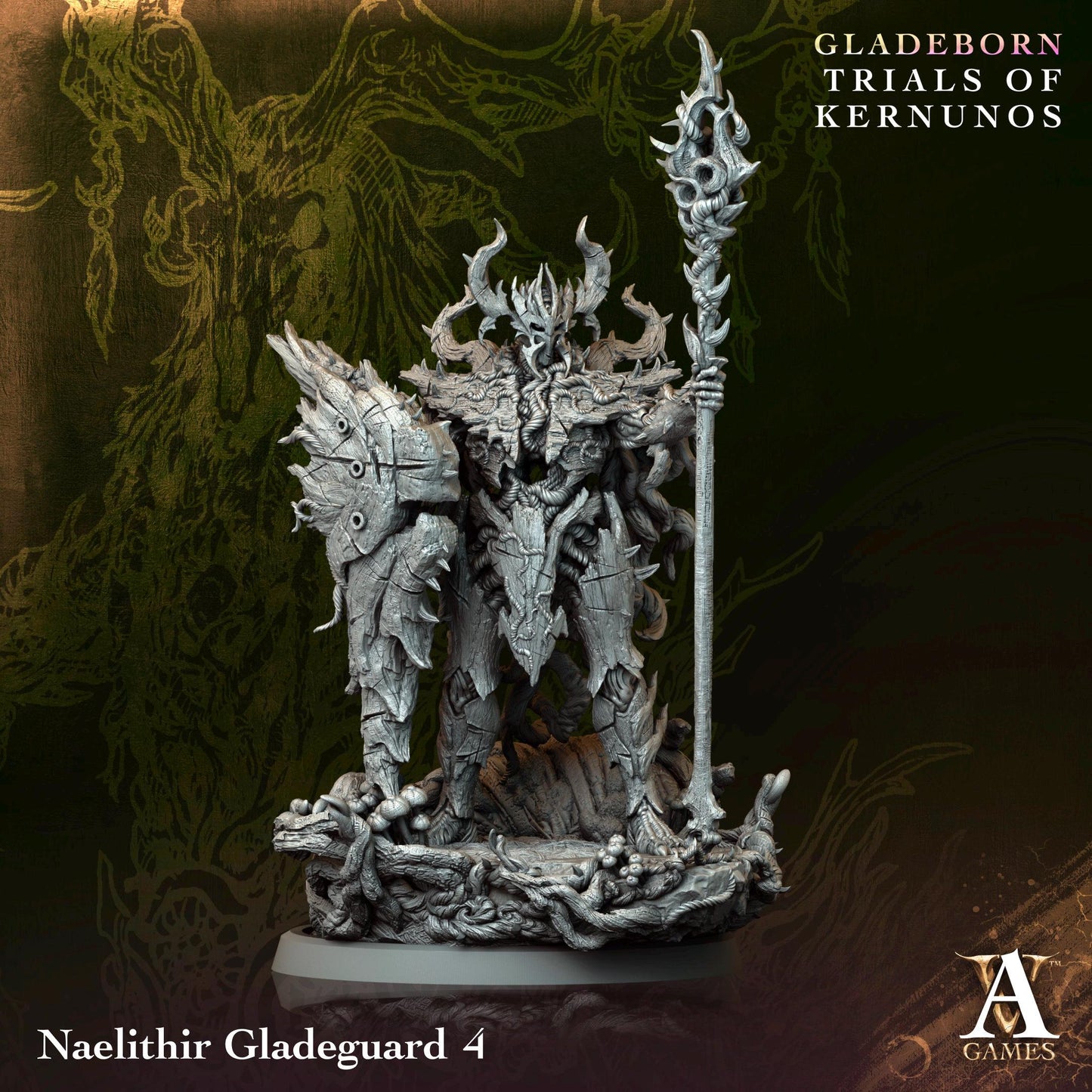 3D Printed Naelithir Gladeguard by Archvillain Games