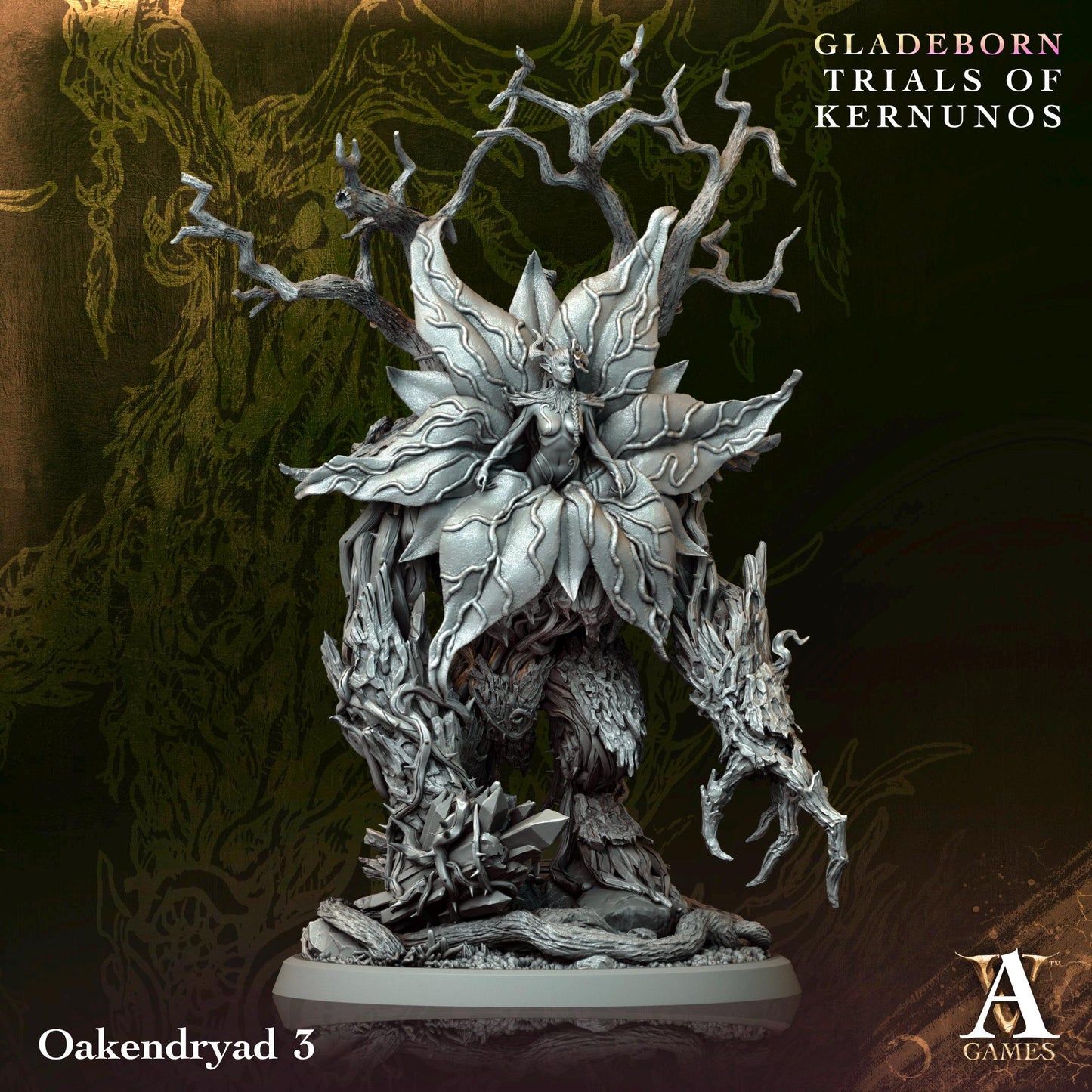 3D Printed Oakendryads by Archvillain Games