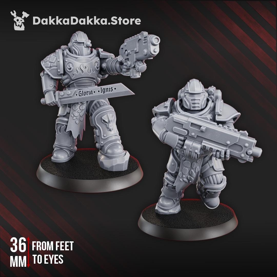 3d Printed Ignisaurus Clan Warriors Tactical Squad by DakkaDakka Miniatures