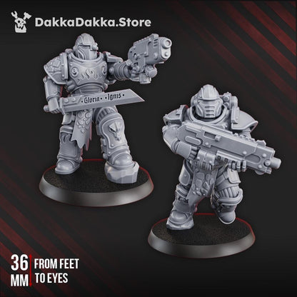 3d Printed Ignisaurus Clan Warriors Tactical Squad by DakkaDakka Miniatures