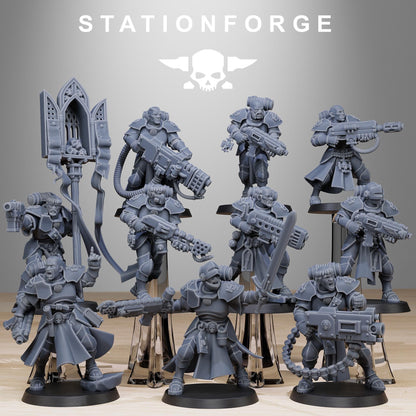 3D Printed Vodalites Brotherhood by StationForge Miniatures