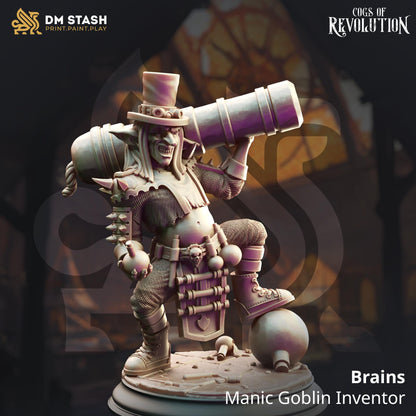 3D Printed Manic Goblin Inventor by DM Stash