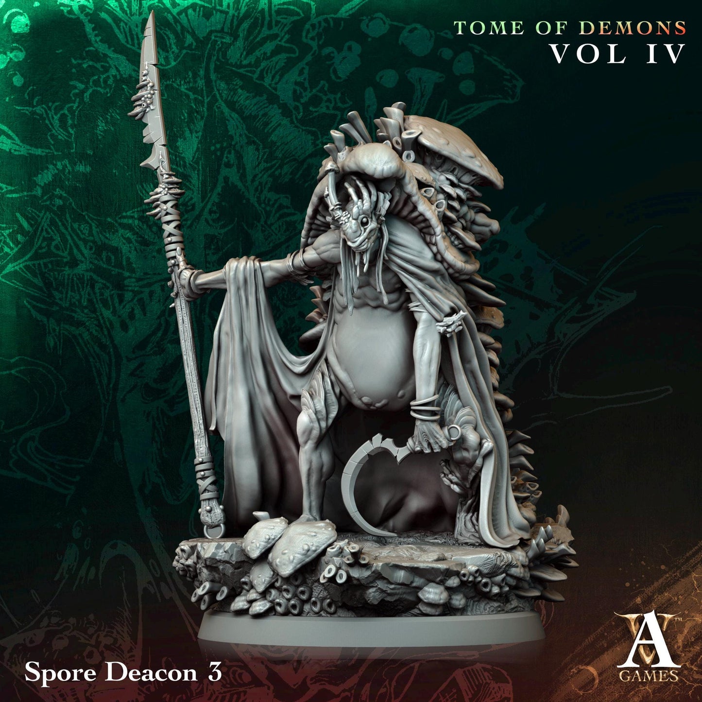 3D Printed Spore Deacons by Archvillain Games