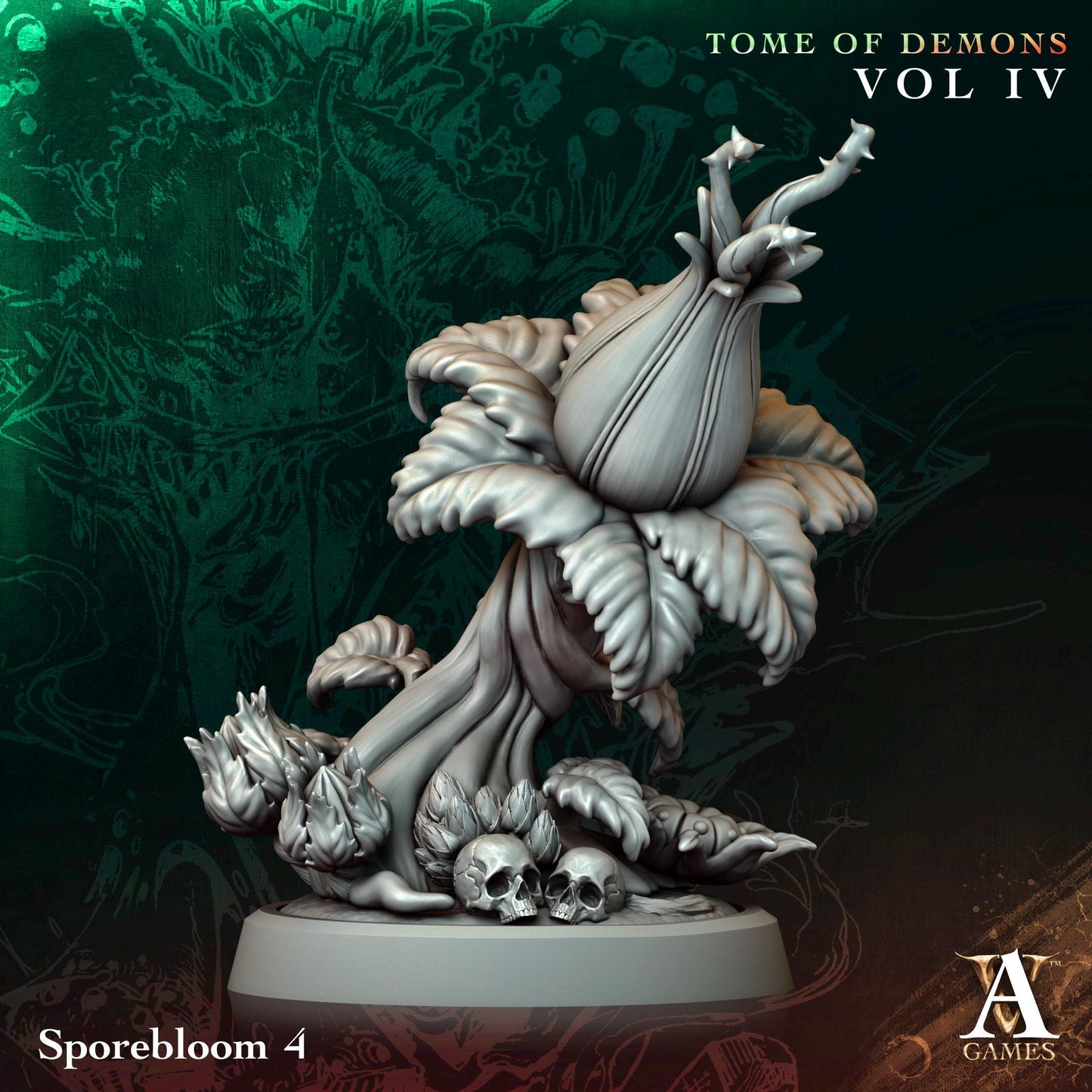 3D Printed Spore Blooms by Archvillain Games