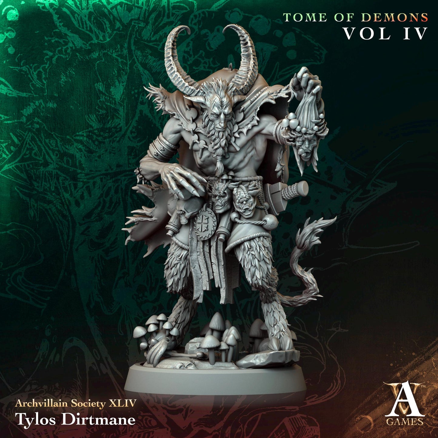 3D Printed Tylos Dirtmane by Archvillain Games