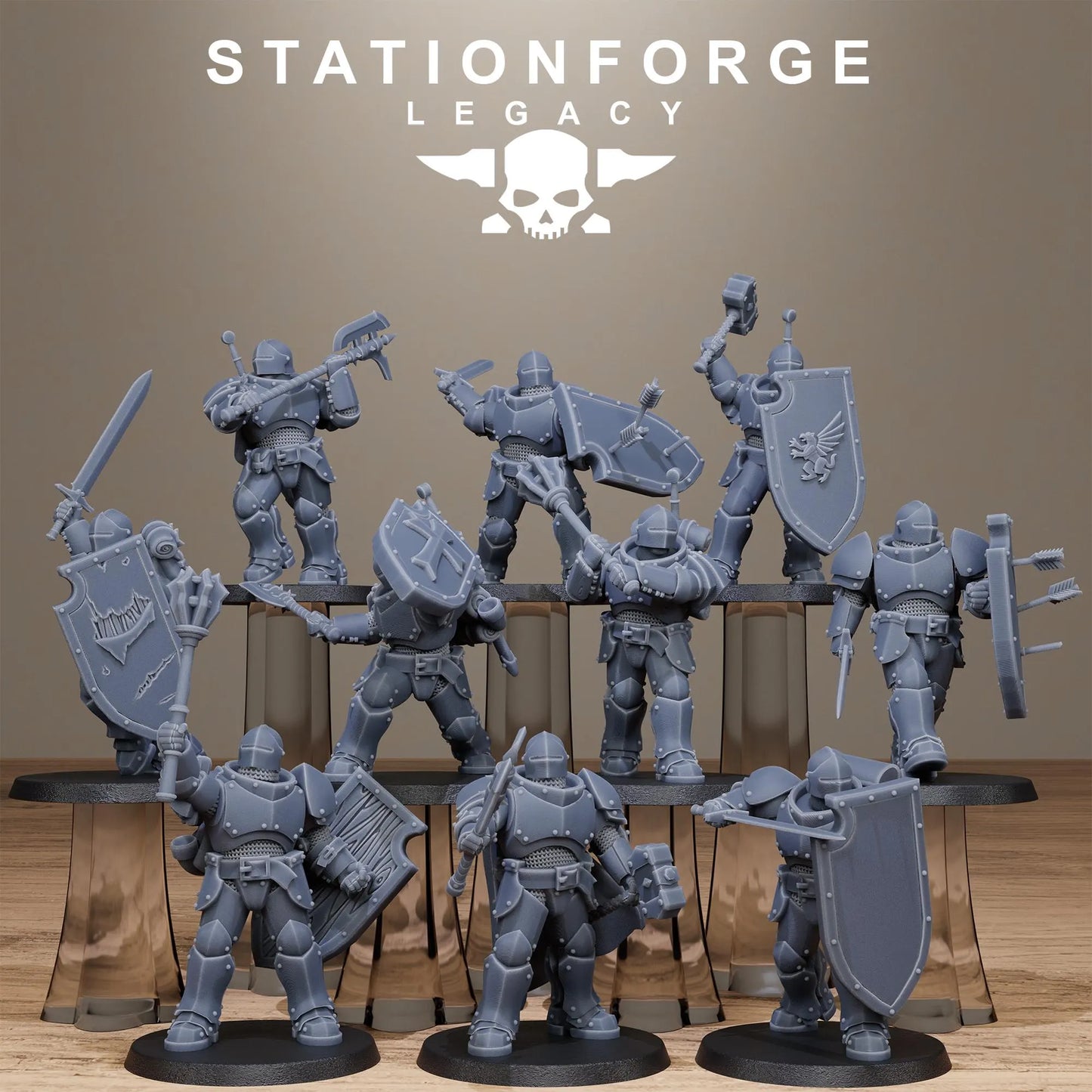 3D Printed Solaris Infantry by Stationforge Miniatures