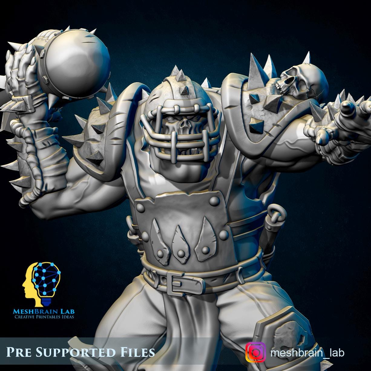 3d Printed Ork Special Tank Attacker by Meshbrain Labs Miniatures