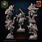 3d Printed Lizard Kin Archer Regiment by Lost Kingdom Miniatures