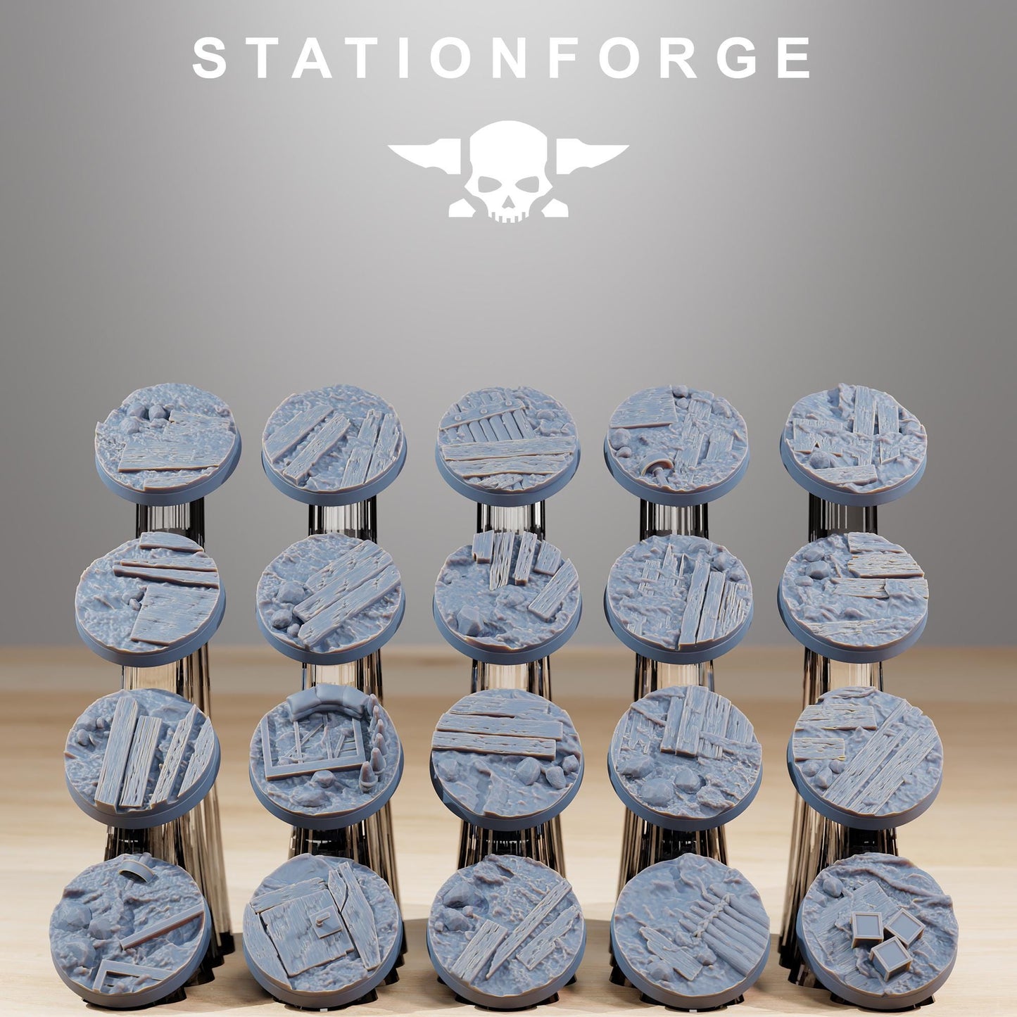 3d Printed Trench Bases by Stationforge Miniatures