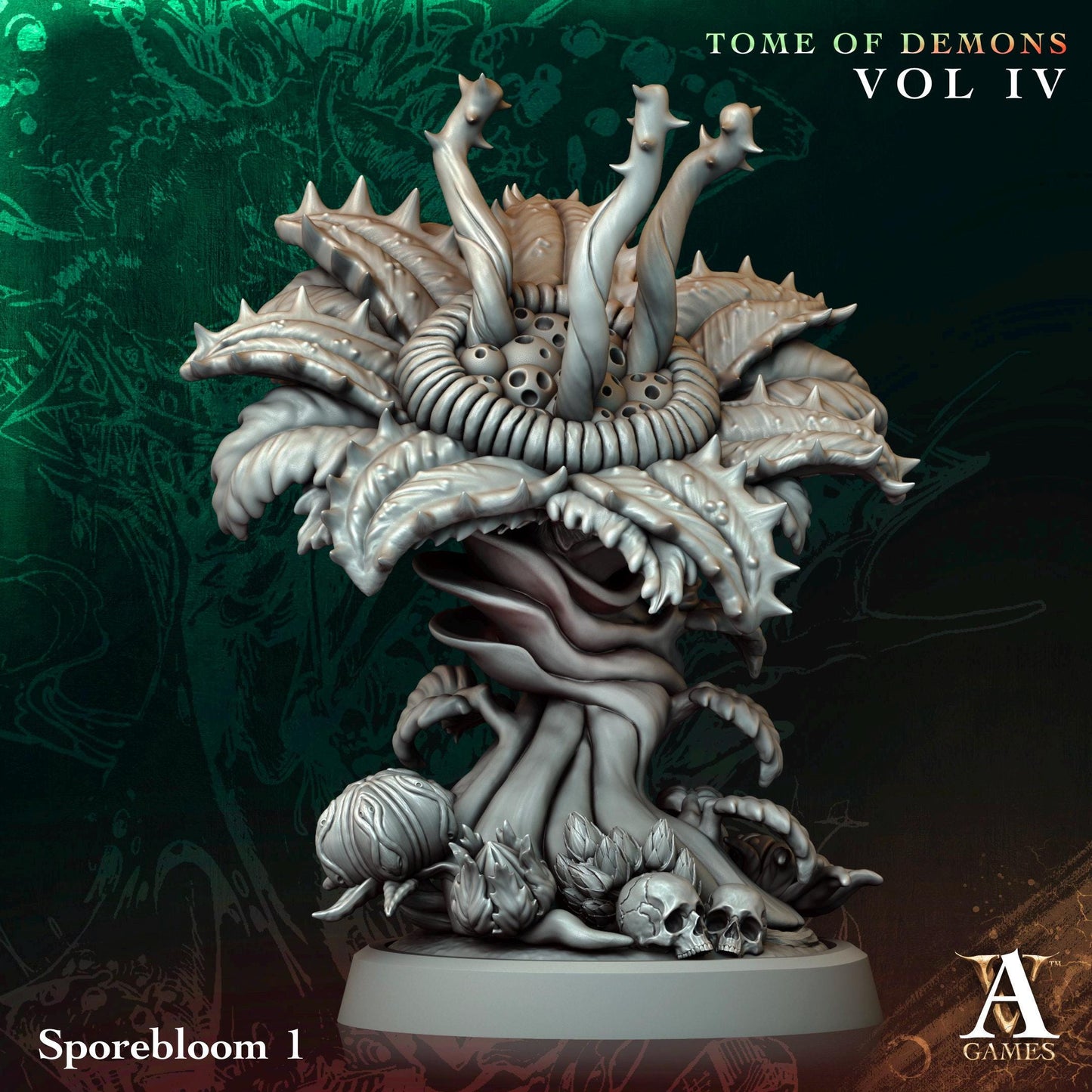 3D Printed Spore Blooms by Archvillain Games