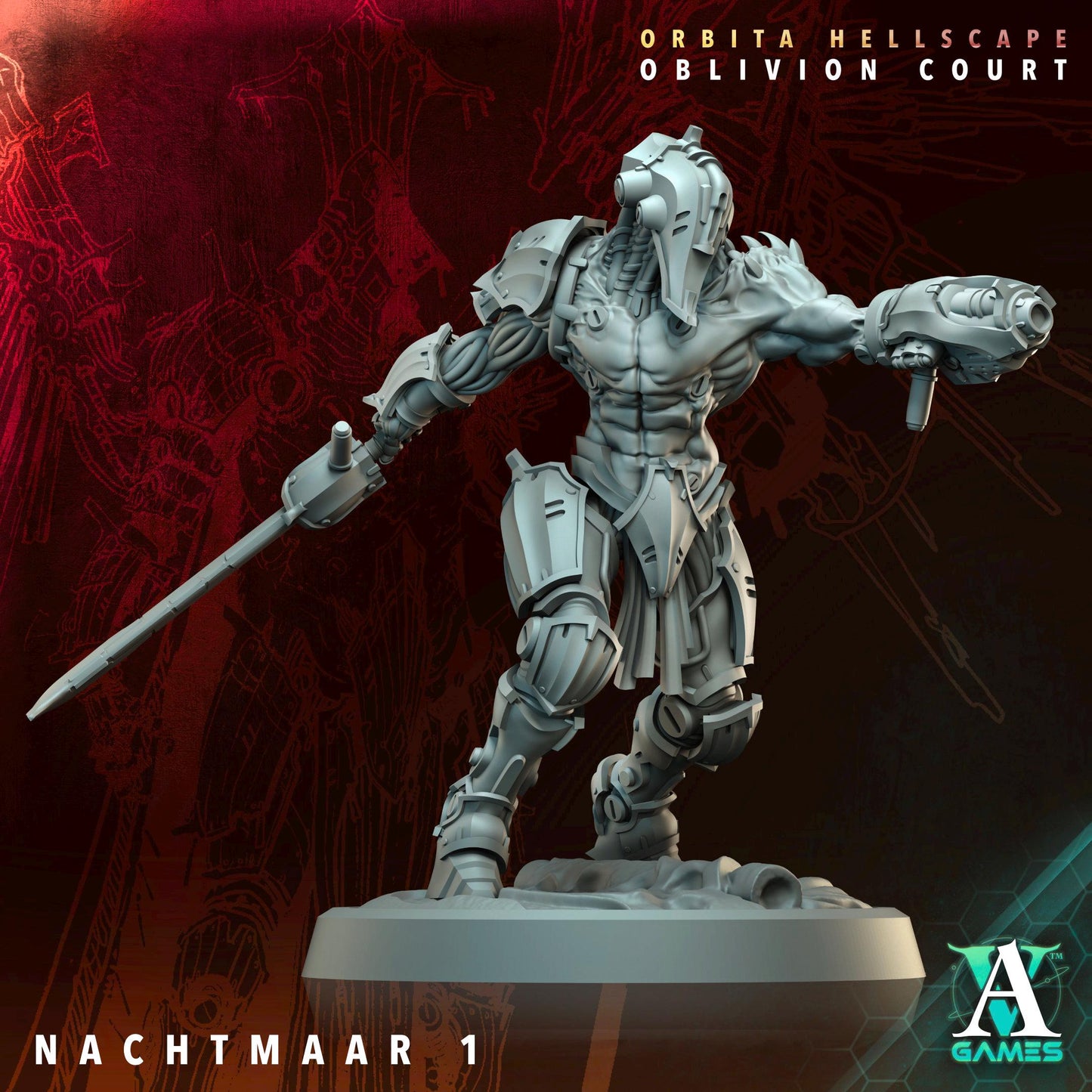3D Printed Nachtmaar by Archvillain Games