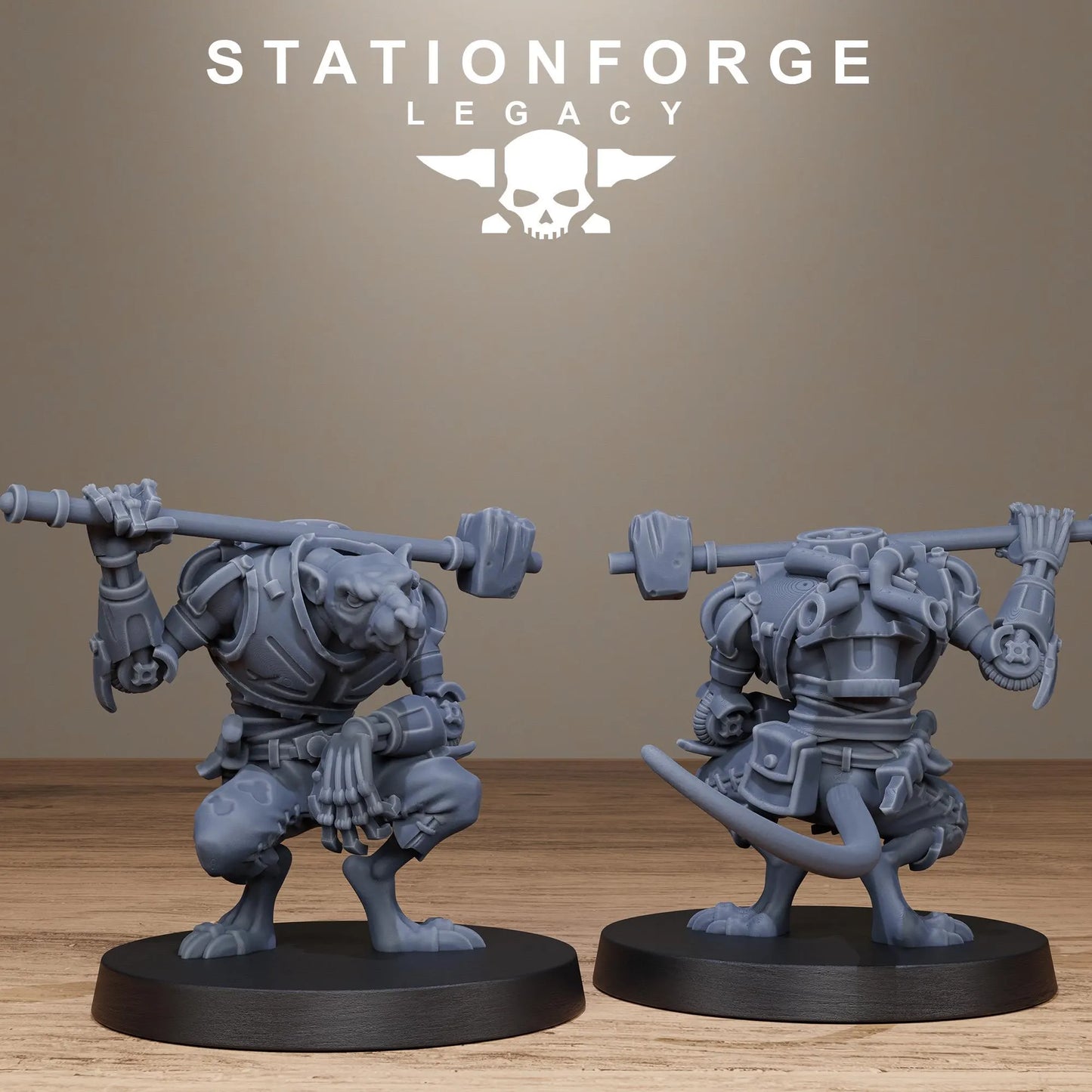 3D Printed Rotfang Infantry by Stationforge Legacy Miniatures