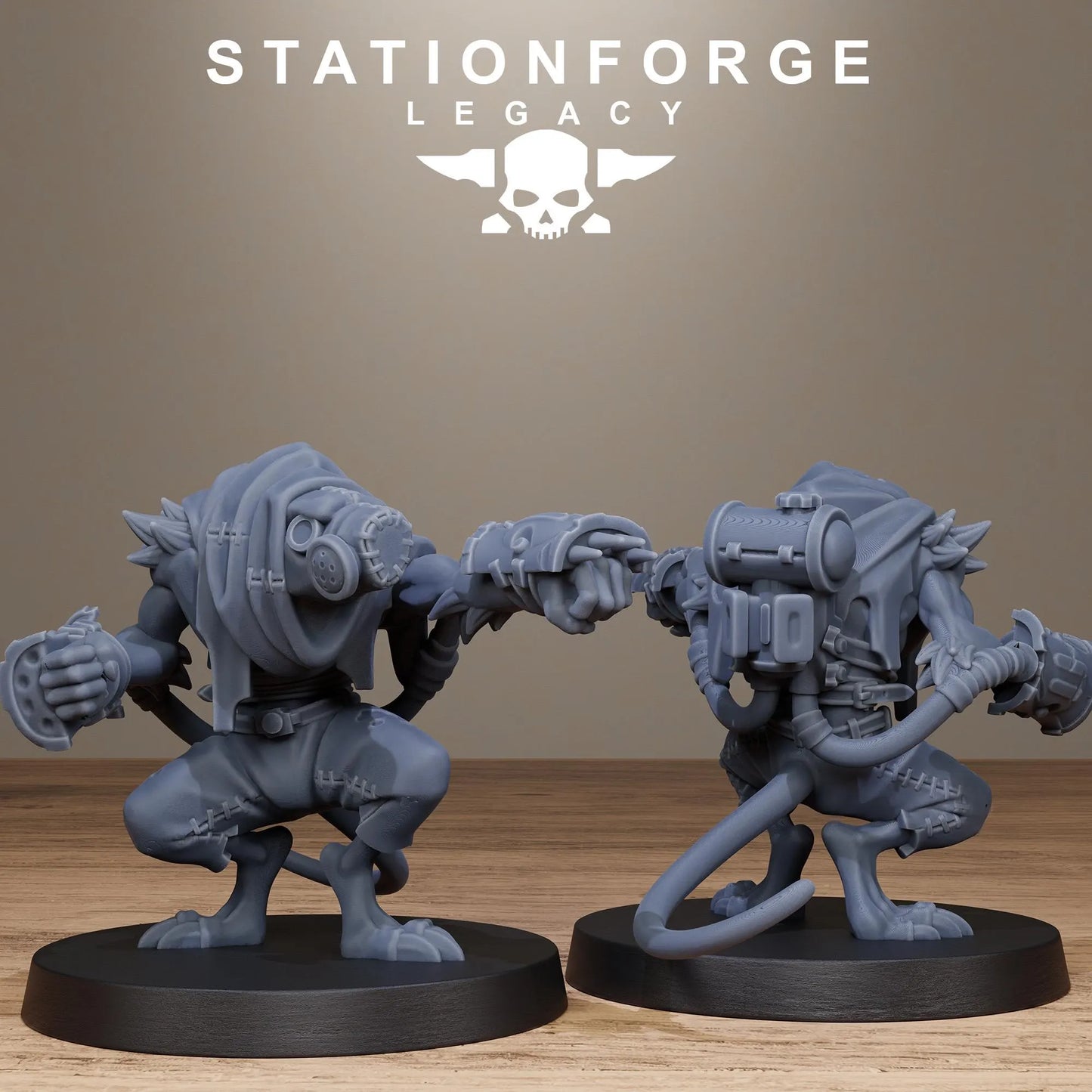 3D Printed Rotfang Infantry by Stationforge Legacy Miniatures