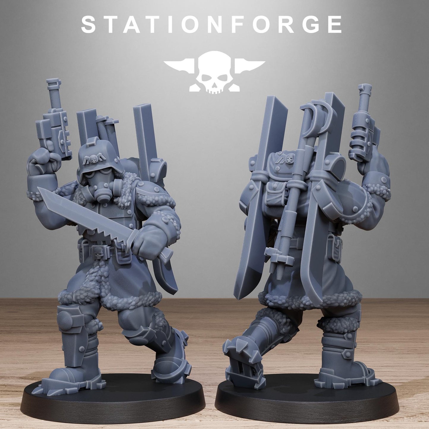 3D Printed GrimGuard Frostwatch Patrol by StationForge Miniatures