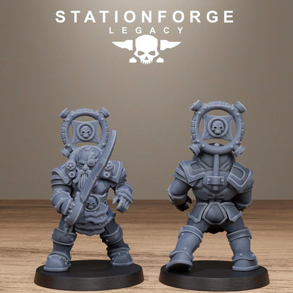 3D Printed Ironvale Dwarf Infantry by Stationforge Legacy Miniatures