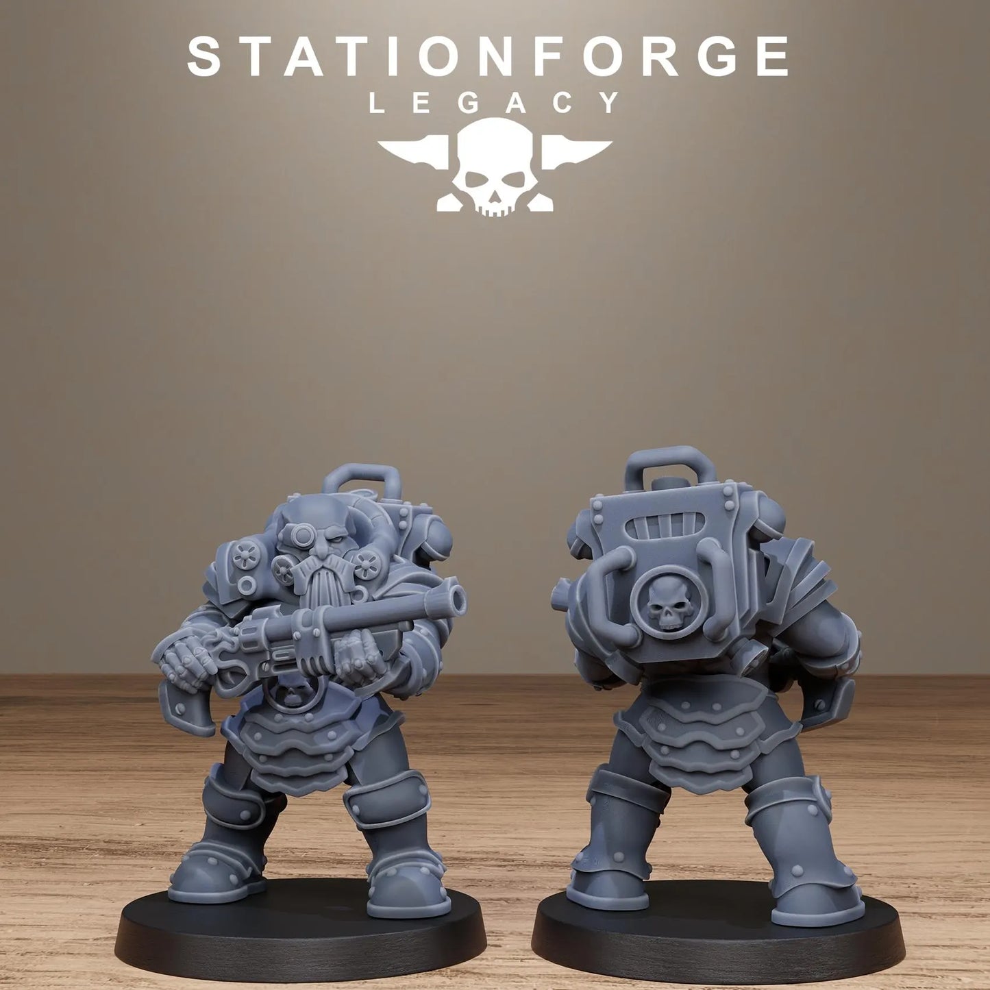 3D Printed Ironvale Dwarf Infantry by Stationforge Legacy Miniatures