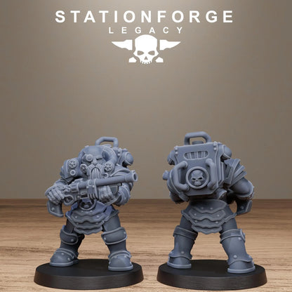 3D Printed Ironvale Dwarf Infantry by Stationforge Legacy Miniatures
