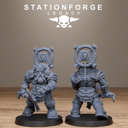 3D Printed Ironvale Dwarf Infantry by Stationforge Legacy Miniatures