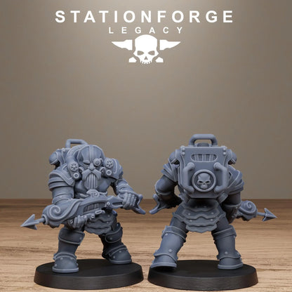 3D Printed Ironvale Dwarf Infantry by Stationforge Legacy Miniatures