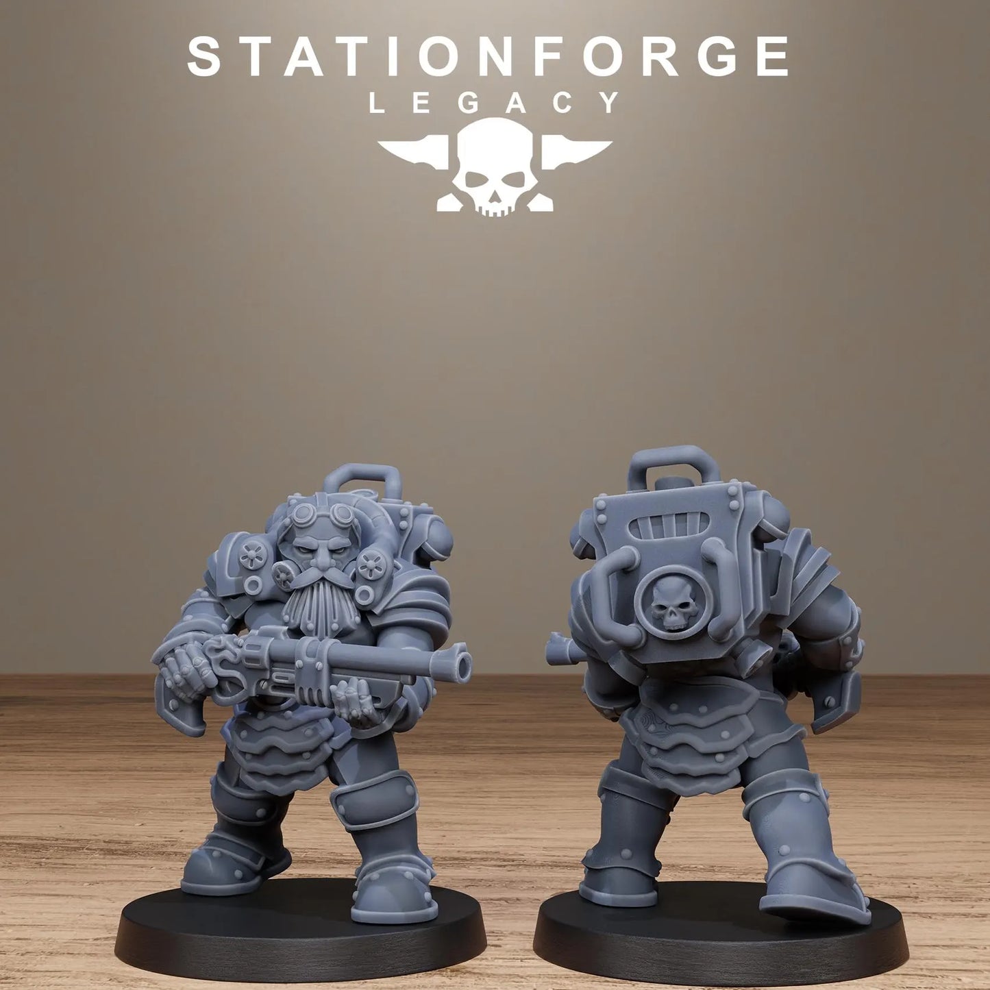 3D Printed Ironvale Dwarf Infantry by Stationforge Legacy Miniatures