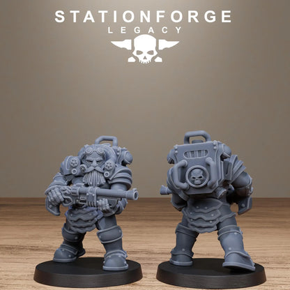3D Printed Ironvale Dwarf Infantry by Stationforge Legacy Miniatures